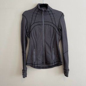 lululemon define jacket size 8 heathered grey